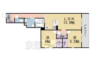 シャーメゾン アオハウオリ【303号室】の間取り
