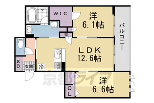 シャーメゾン アオハウオリ【302号室】の間取り