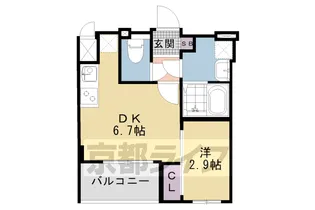 ソルテラスTHEKYOTO東寺【2階】の間取り