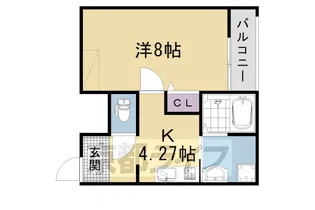 MESA VERDE 京都西陣【301号室】の間取り