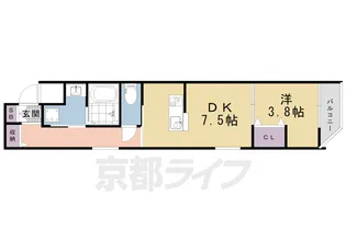 フォーリアライズ京都東寺【5階】の間取り