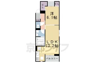 ニュー.リーヴァ25【1階】の間取り
