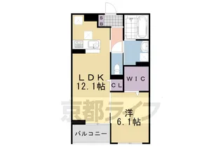 ニュー.リーヴァ25【1階】の間取り