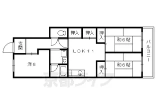 パレプリエI【301号室】の間取り