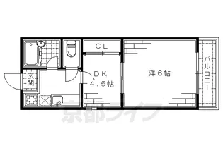 リバティー山崎【304号室】の間取り