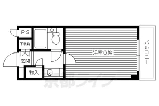 第20長栄イスズベル京都伏見【103号室】の間取り