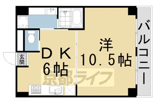 桃栄マンション【3階】の間取り