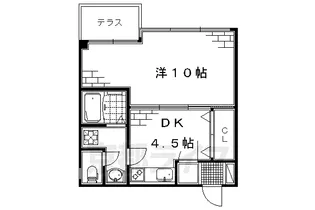 京都府京都市伏見区過書町【マンション】の間取り