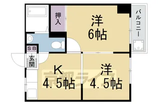 マルサクマンション【2-C号室】の間取り
