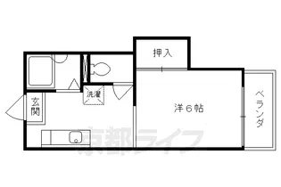 ライトハウス ウエスト【101号室】の間取り