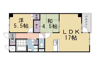 インペリアル明日香【3階】の間取り