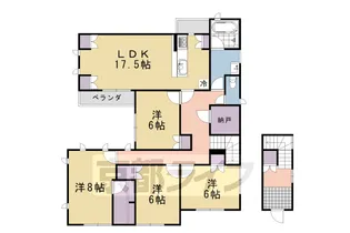 京都府京都市西京区桂市ノ前町【一戸建】の間取り