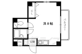 第40長栄グランドムール上鳥羽【301号室】の間取り