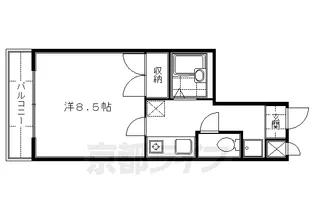 シャトールミエール【203号室】の間取り
