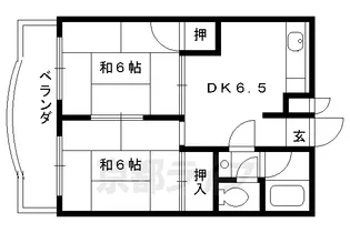 アネックス桃山【1階】の間取り