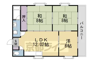 ノーブル淀【2階】の間取り