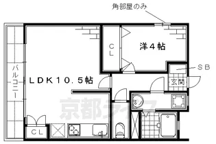 宮田ビル【403号室】の間取り