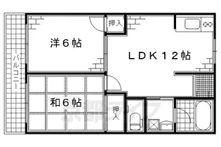 シャンボール山田【405号室】の間取り