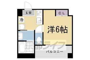 ロータス西陣【301号室】の間取り