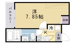 京都府京都市上京区妙顕寺前町【マンション】の間取り