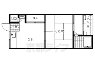 シャトー宝倉【308号室】の間取り