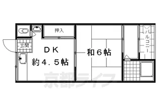 シャトー宝倉【310号室】の間取り