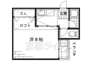センチュリープラザ丹波橋【202号室】の間取り