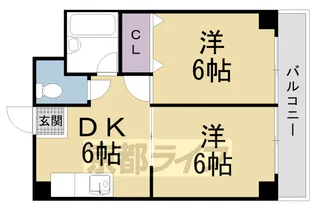 パレス稲荷【5階】の間取り