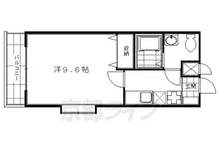 メゾン・ポジティブ【1-C号室】の間取り