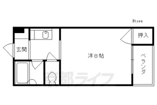 エルデ桃山【302号室】の間取り