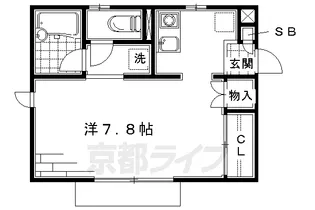 ドエルTAHOE【101号室】の間取り