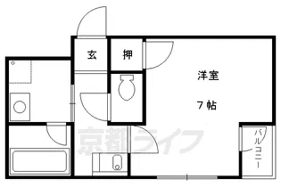 コーポ鍋島【302号室】の間取り