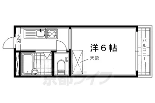 ランスロット桃山【405号室】の間取り