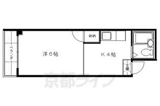 第2グランドールMIYAGAWA【101号室】の間取り