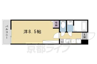 フラッティ谷口園町【2階】の間取り