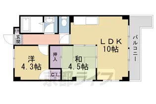 コーポ黒川【201号室】の間取り