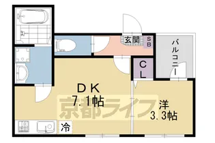 「Luna Terrace」【3階】の間取り
