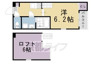 1Kの間取り画像