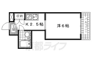 京都府宇治市宇治【マンション】の間取り