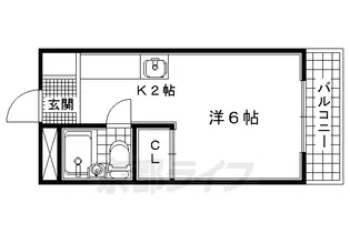 コーポ桐生【205号室】の間取り