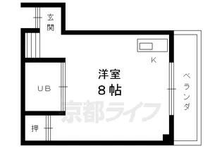 メゾンG丹波橋【205号室】の間取り