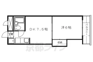 Crest【105号室】の間取り