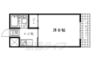 京都府宇治市五ヶ庄新開【マンション】の間取り