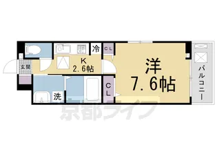 カーサ フェンテ【1階】の間取り