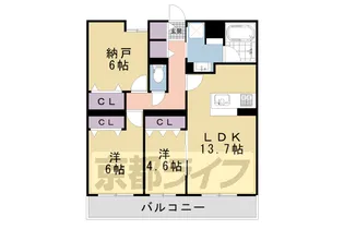 KYOTO HILLS 奥之院【302号室】の間取り