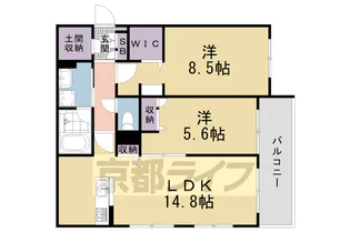 シャーメゾンデンドライト【301号室】の間取り