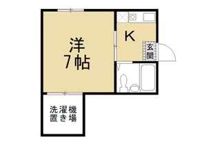 シャンブル深草【1階】の間取り