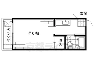 プランタン銀座【206号室】の間取り