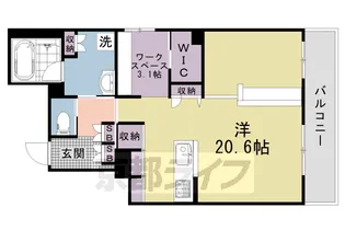 京都府京都市上京区仲之町【マンション】の間取り