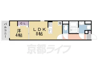 KRM RESIDENCE NAGAOKATENJIN【303号室】の間取り
